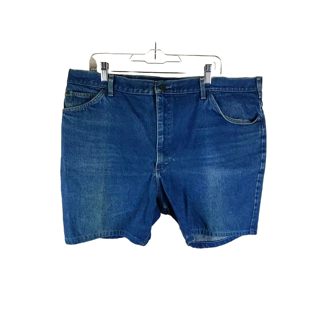 Vtg Mens Lee Blue Jean Shorts Cut Offs Size 46 /30 True Waist 42 USA Union Made